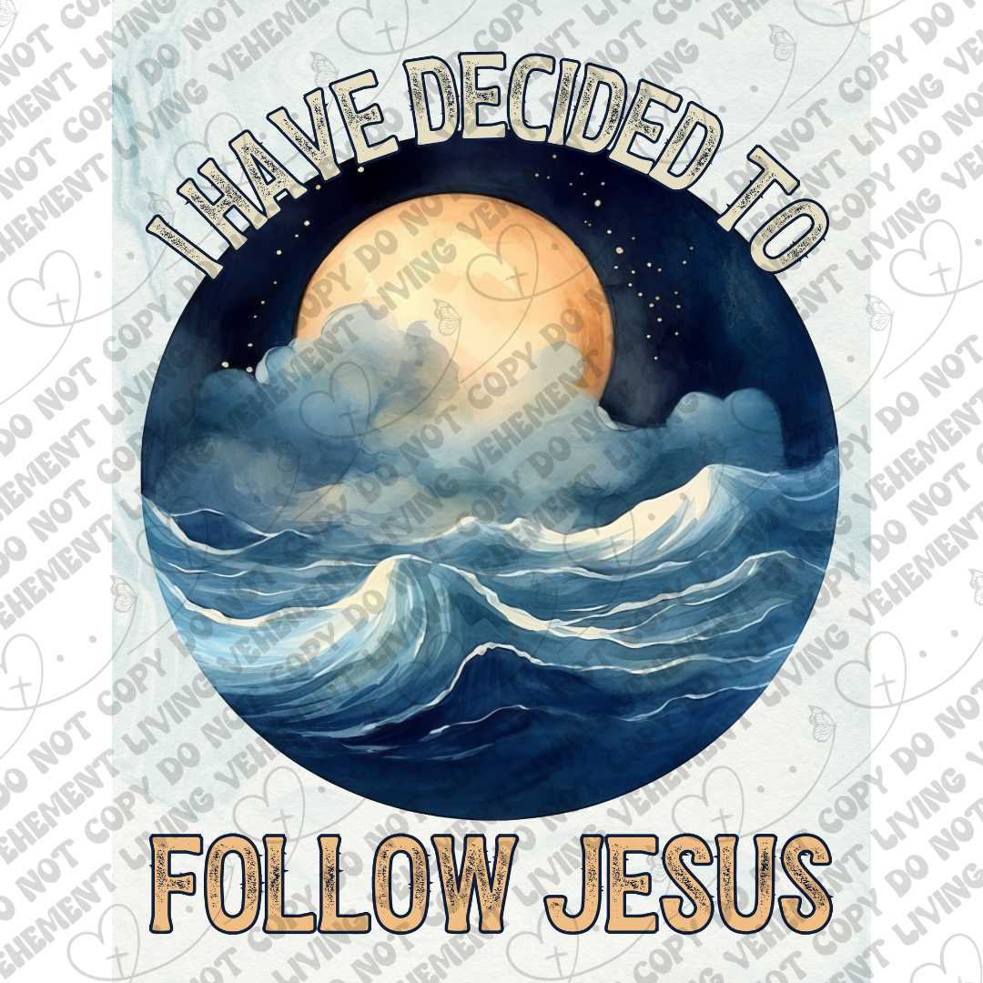 I Have Decided to Follow Jesus Notebook Cover 3 digital design