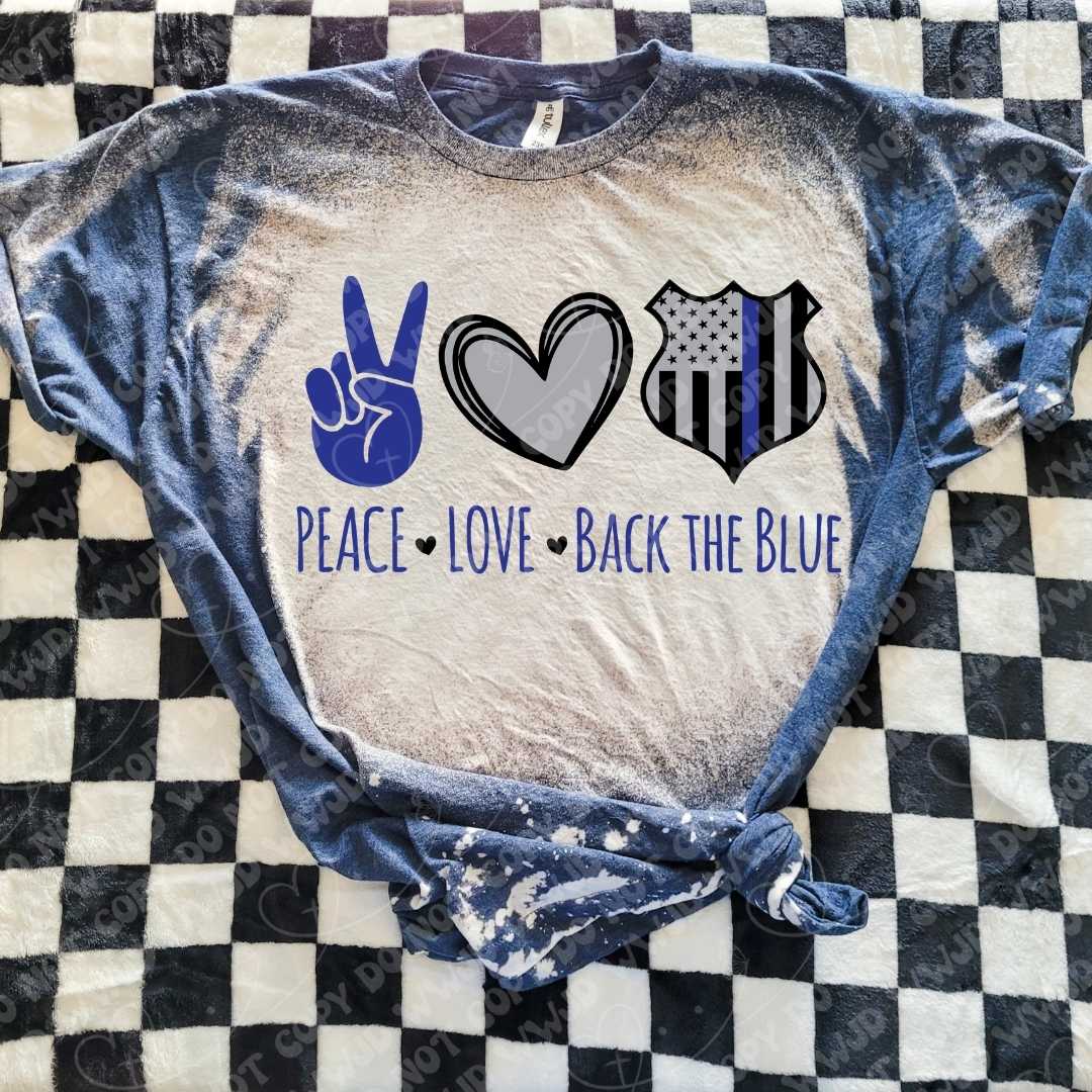 Back the Blue digital design