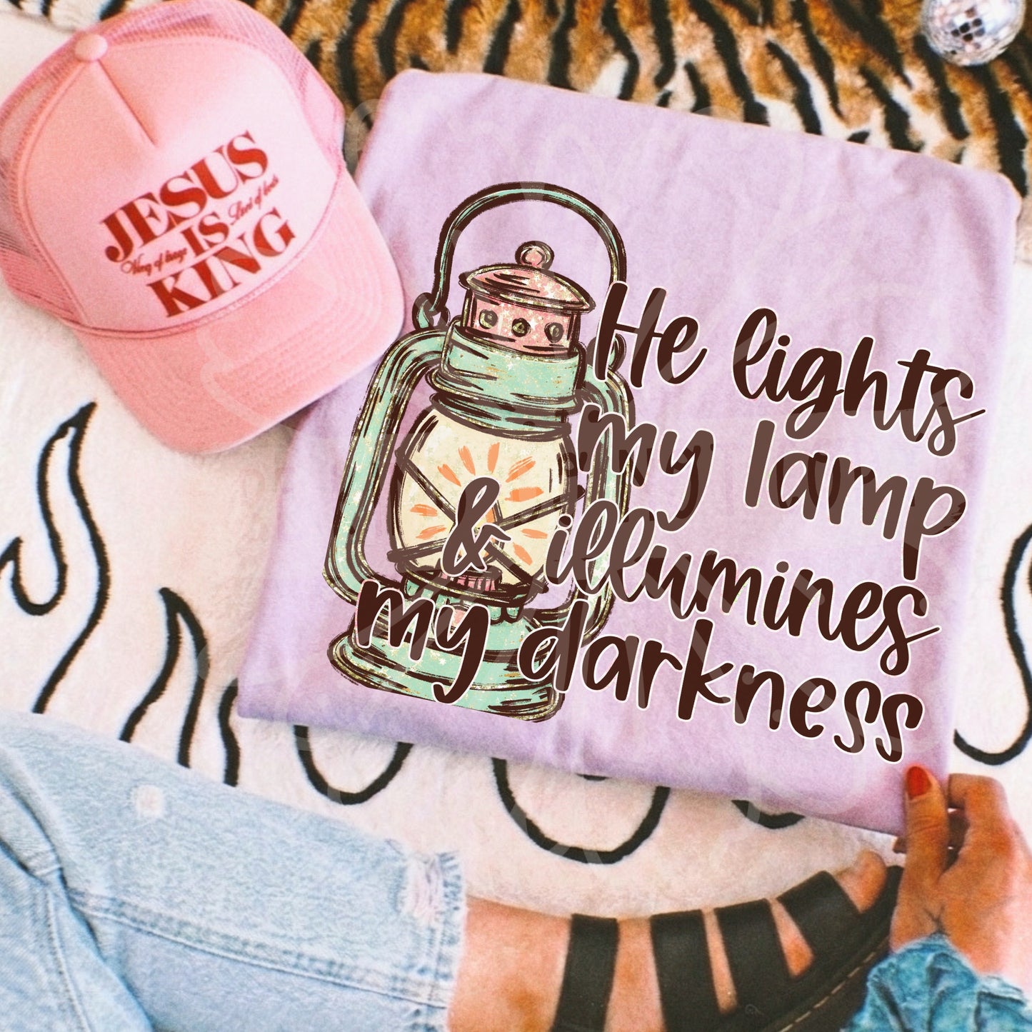 He Lights My Lamp digital design
