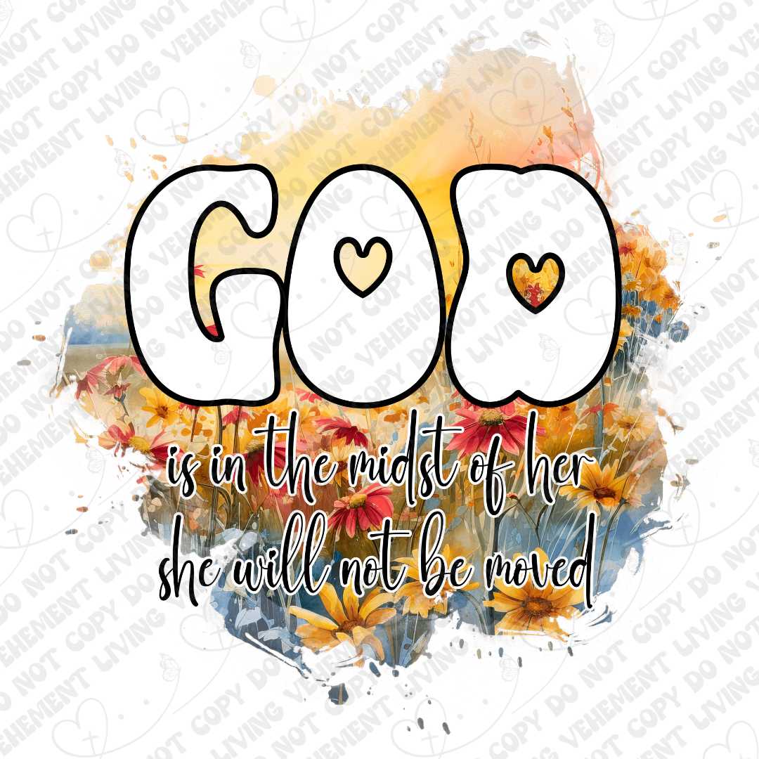 God is in the Midst of Her digital design