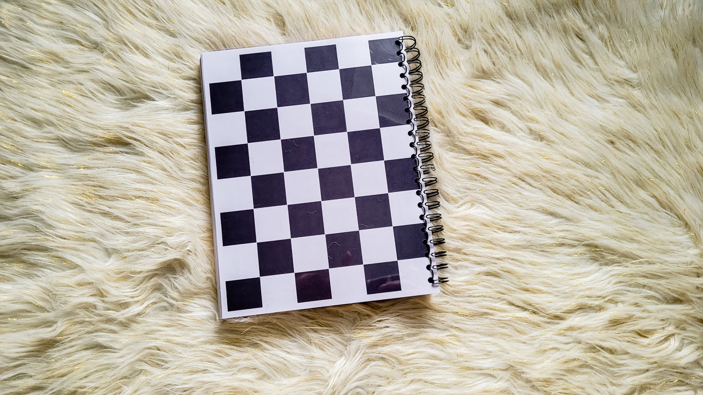 Checkered teacher vibes planner