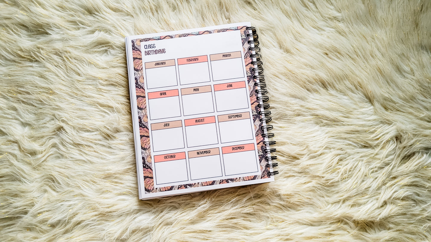 teacher helping little minds grow planner
