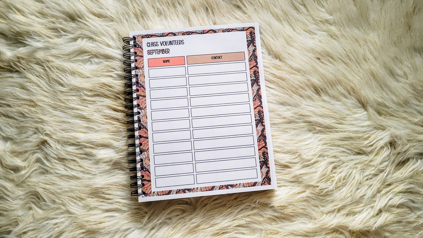 teacher helping little minds grow planner