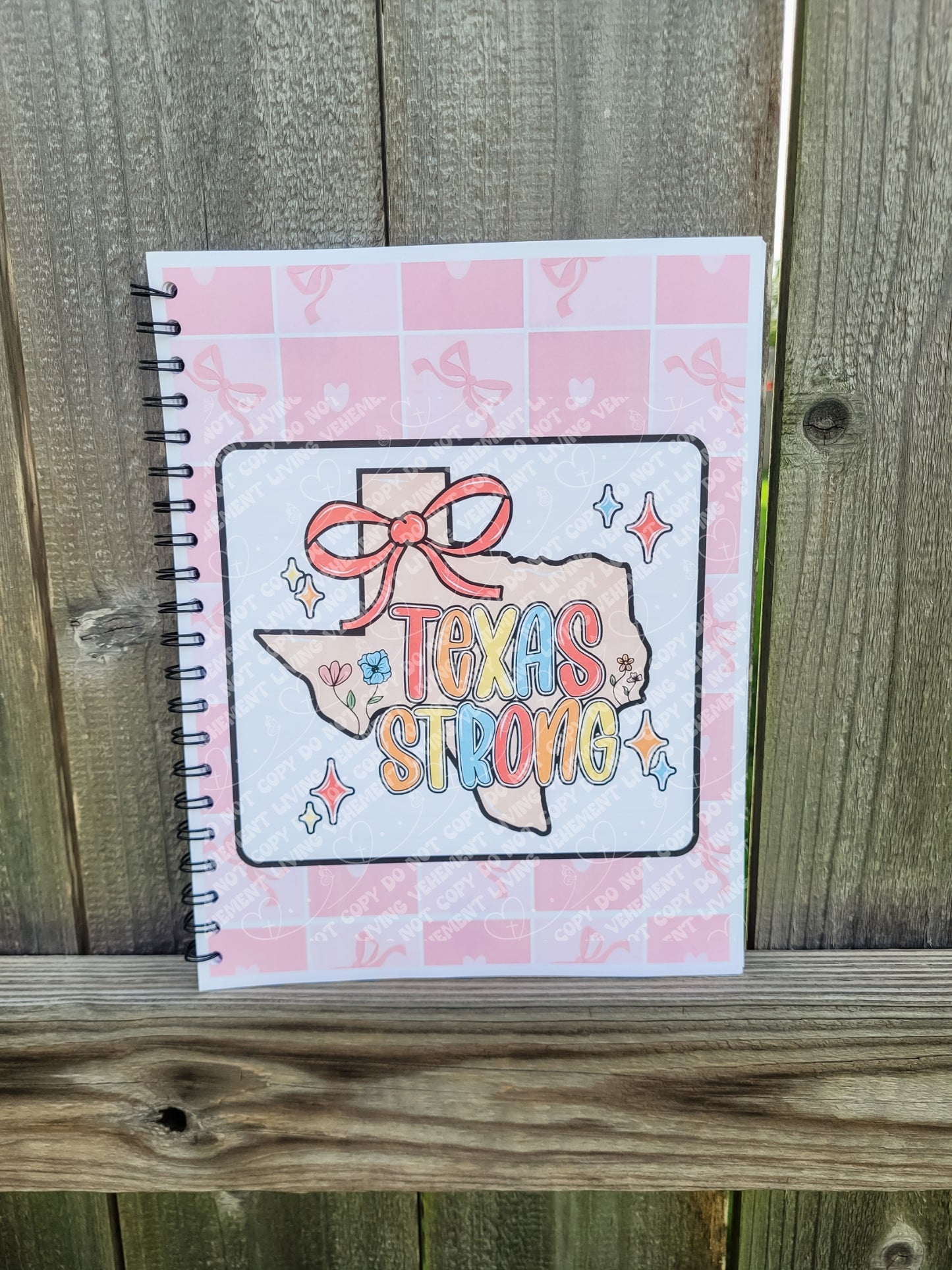 Bow Cover: Texas Strong Notebook