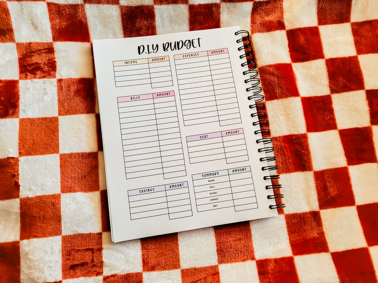 12 Month Budget Planner