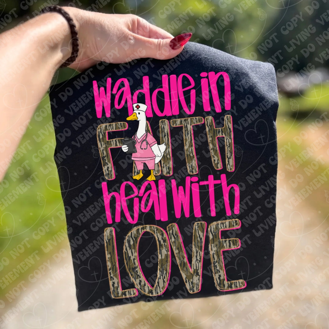 Waddle in Faith digital design