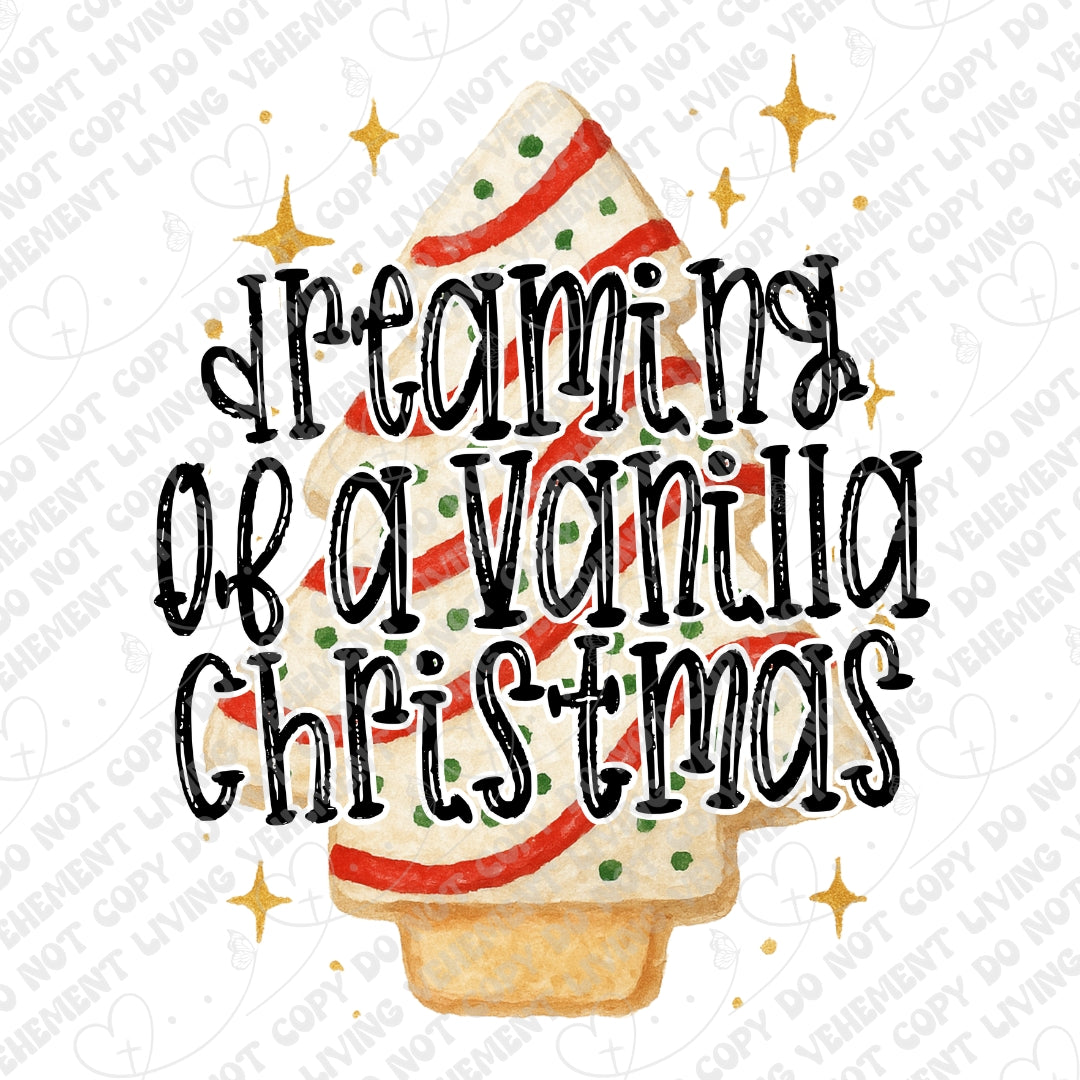 Dreaming of a Vanilla Christmas digital design