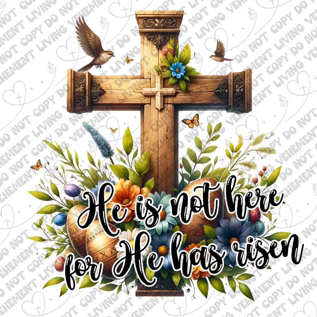 He is not Here digital design