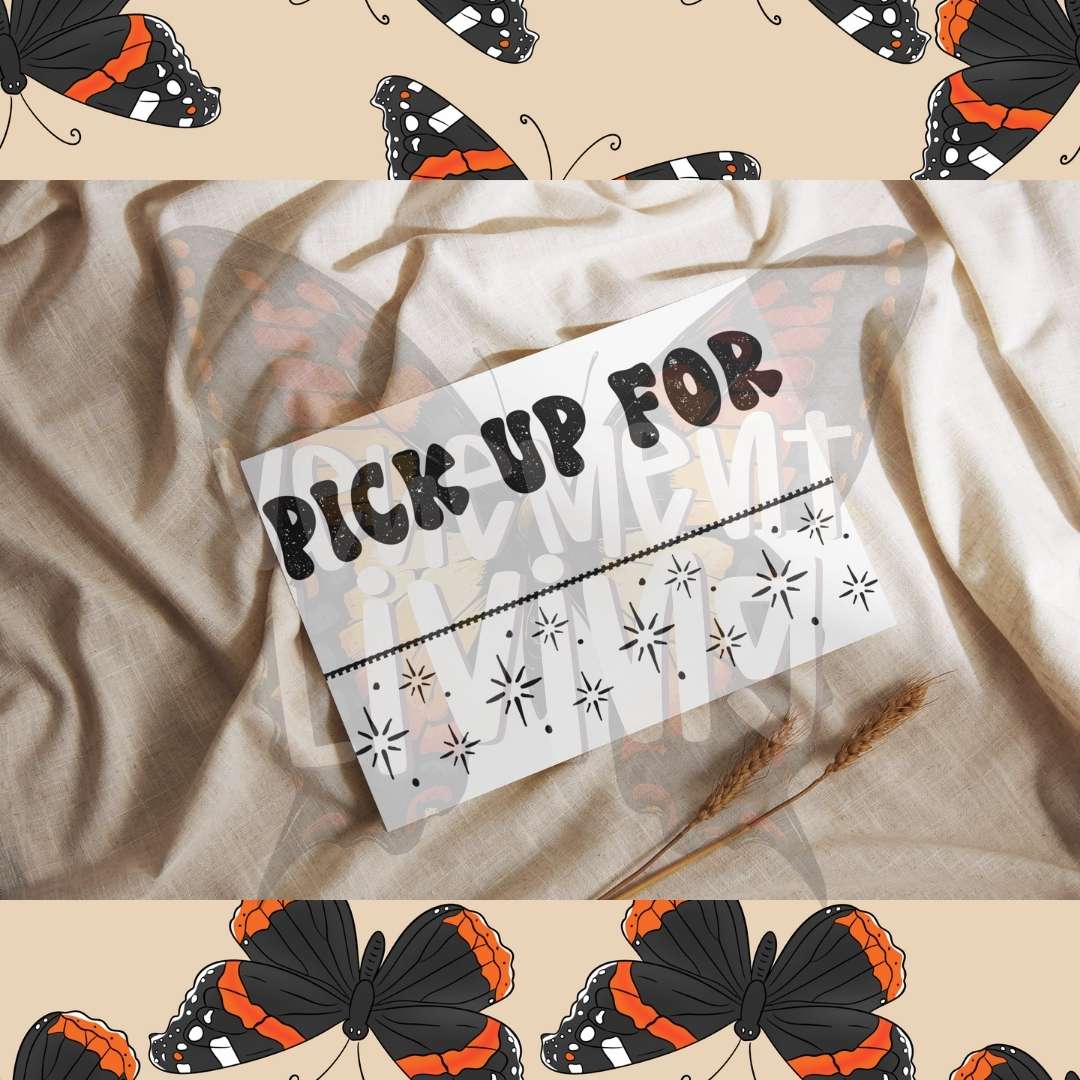 Pick Up For digital design 4x6 thermal label