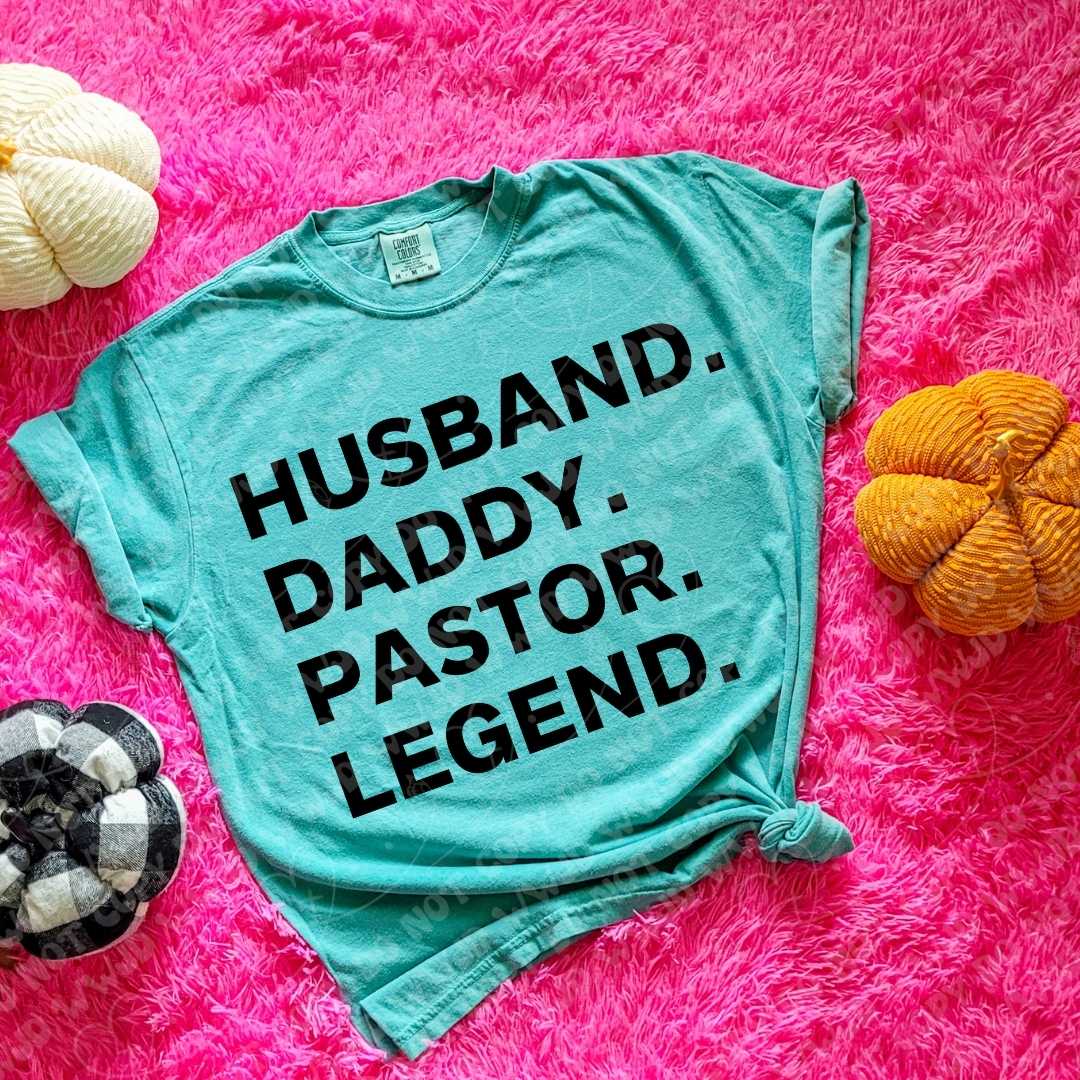 Husband Daddy Pastor Legend digital design
