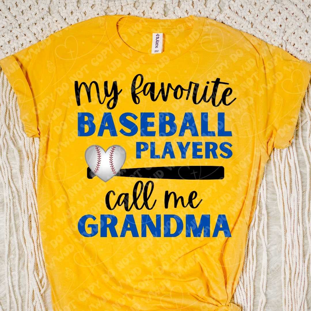 Favorite Baseball Players digital design