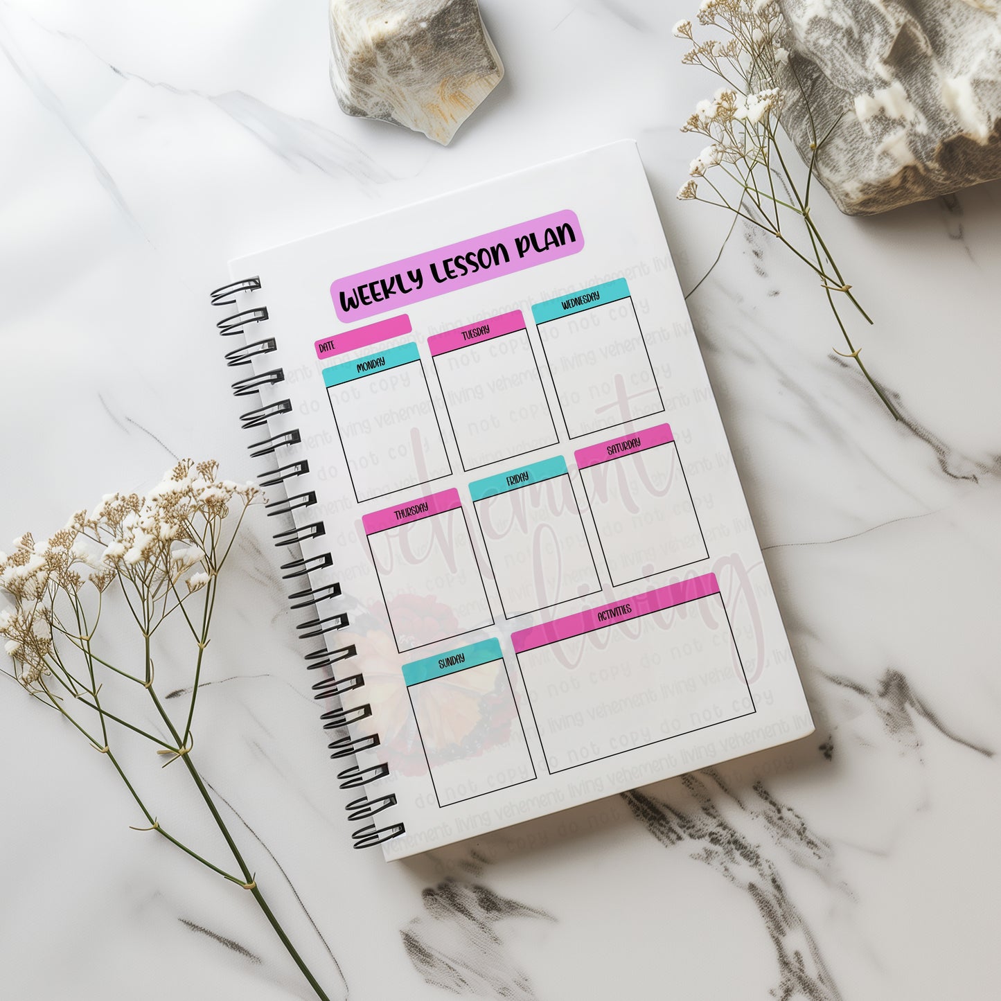 Homeschool Planner Minimalist Learn Today