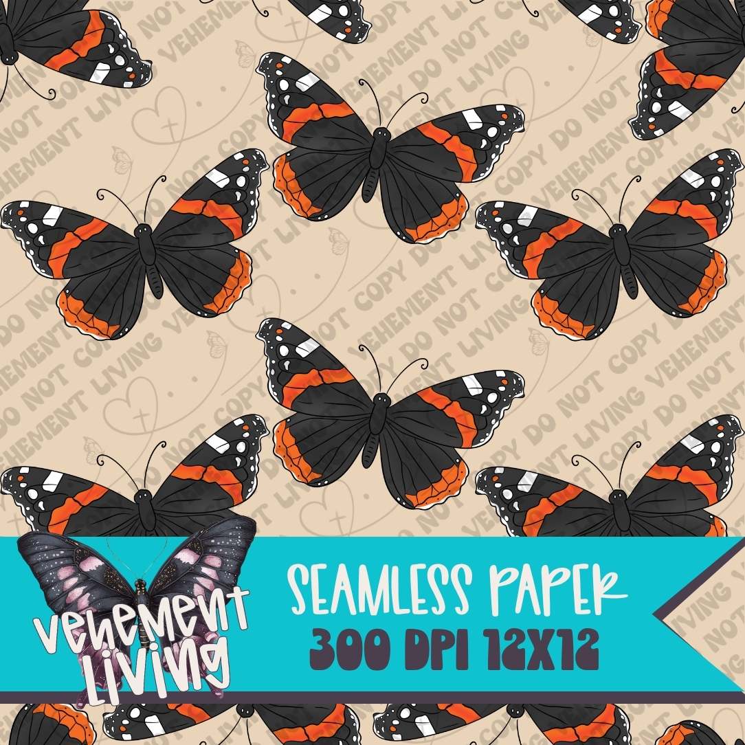 Butterfly Seamless Paper