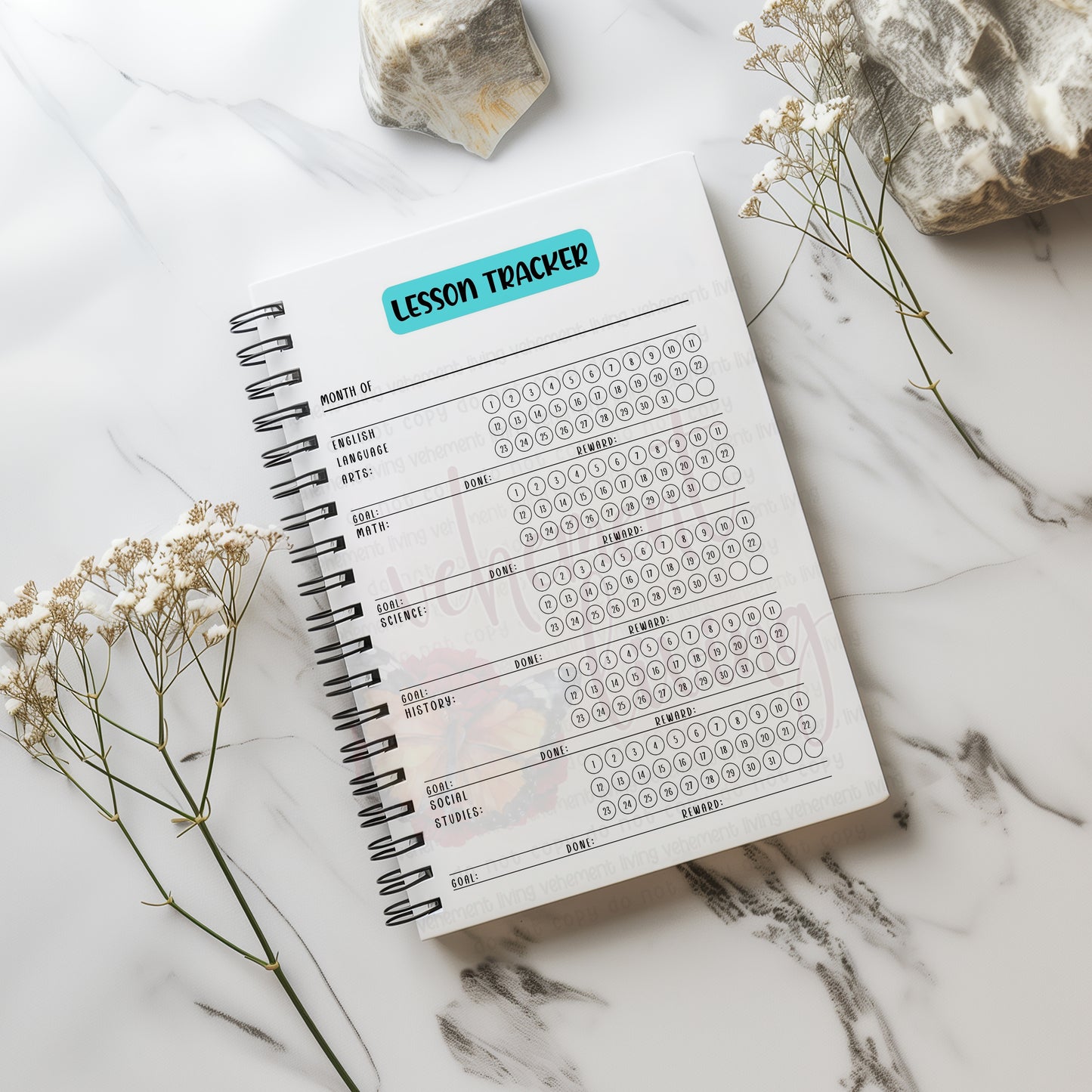Homeschool Planner Minimalist Learn Today
