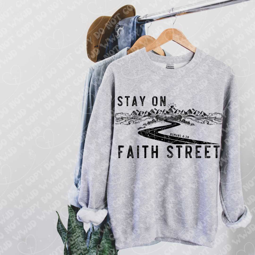 Stay on Faith Street digital design