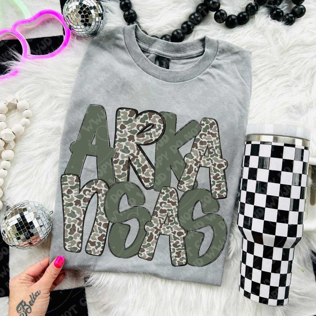 Arkansas Camo digital design
