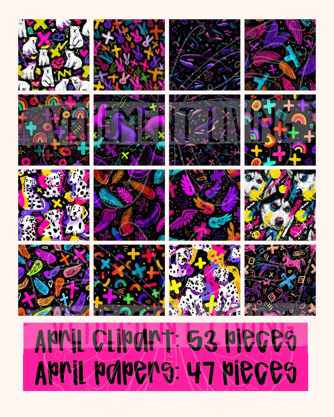 April 2026 Clipart + Papers