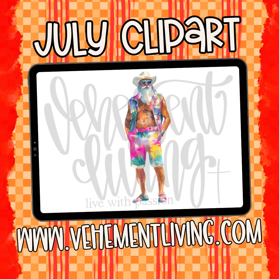 July 2026 Clipart + Papers