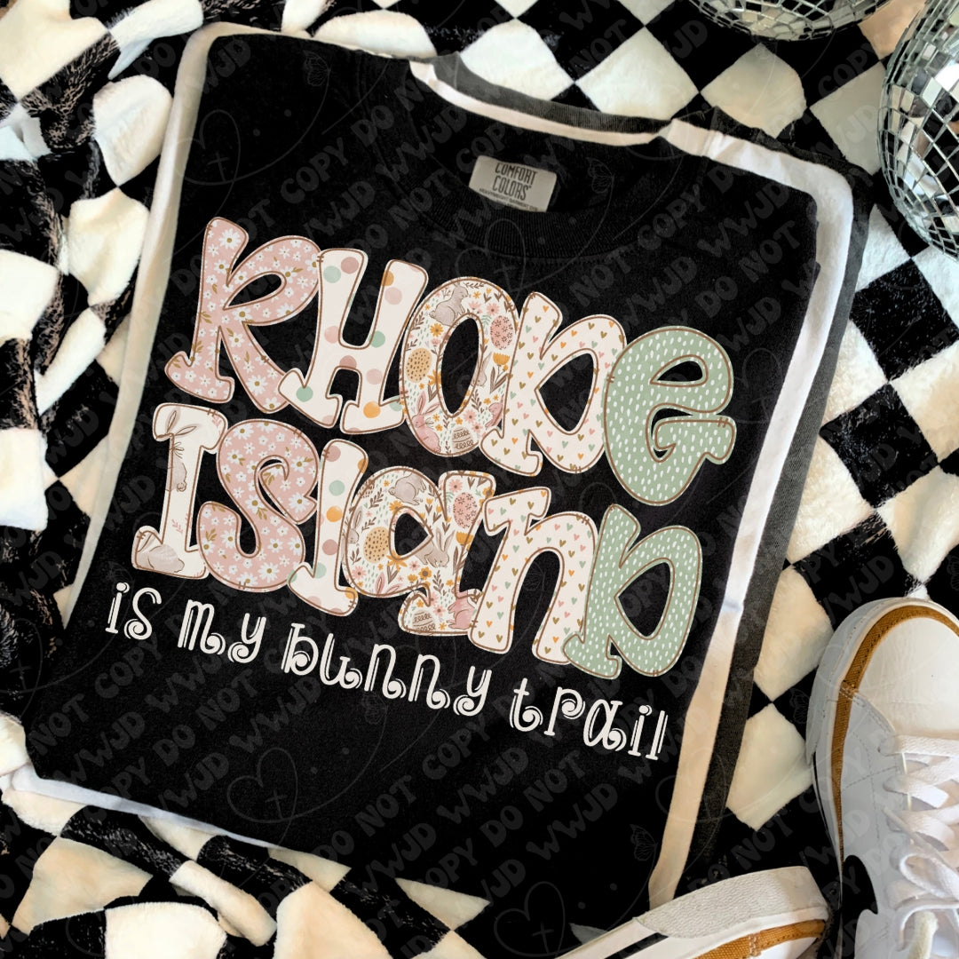 Rhode Island is My Bunny Trail digital design