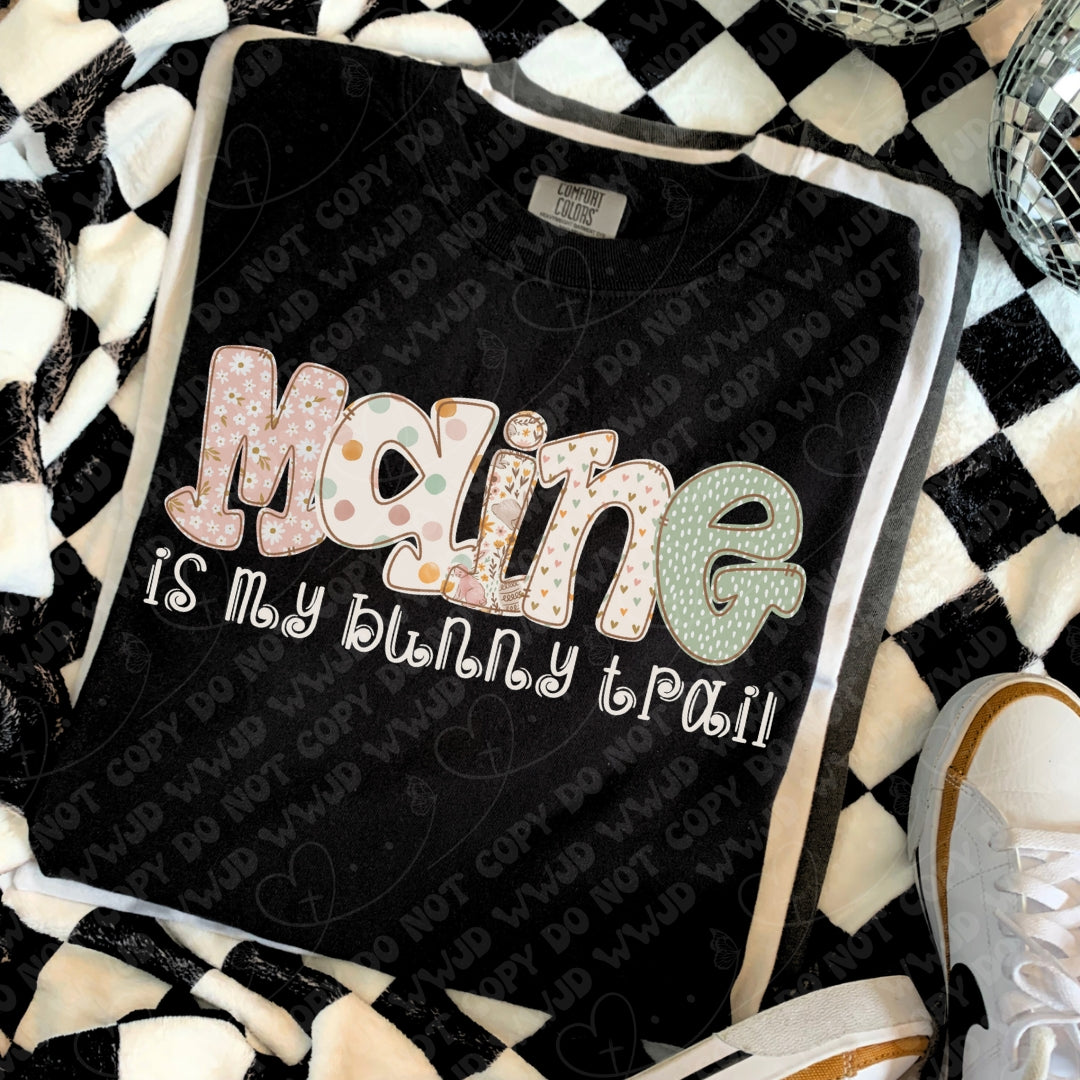 Maine is My Bunny Trail digital design