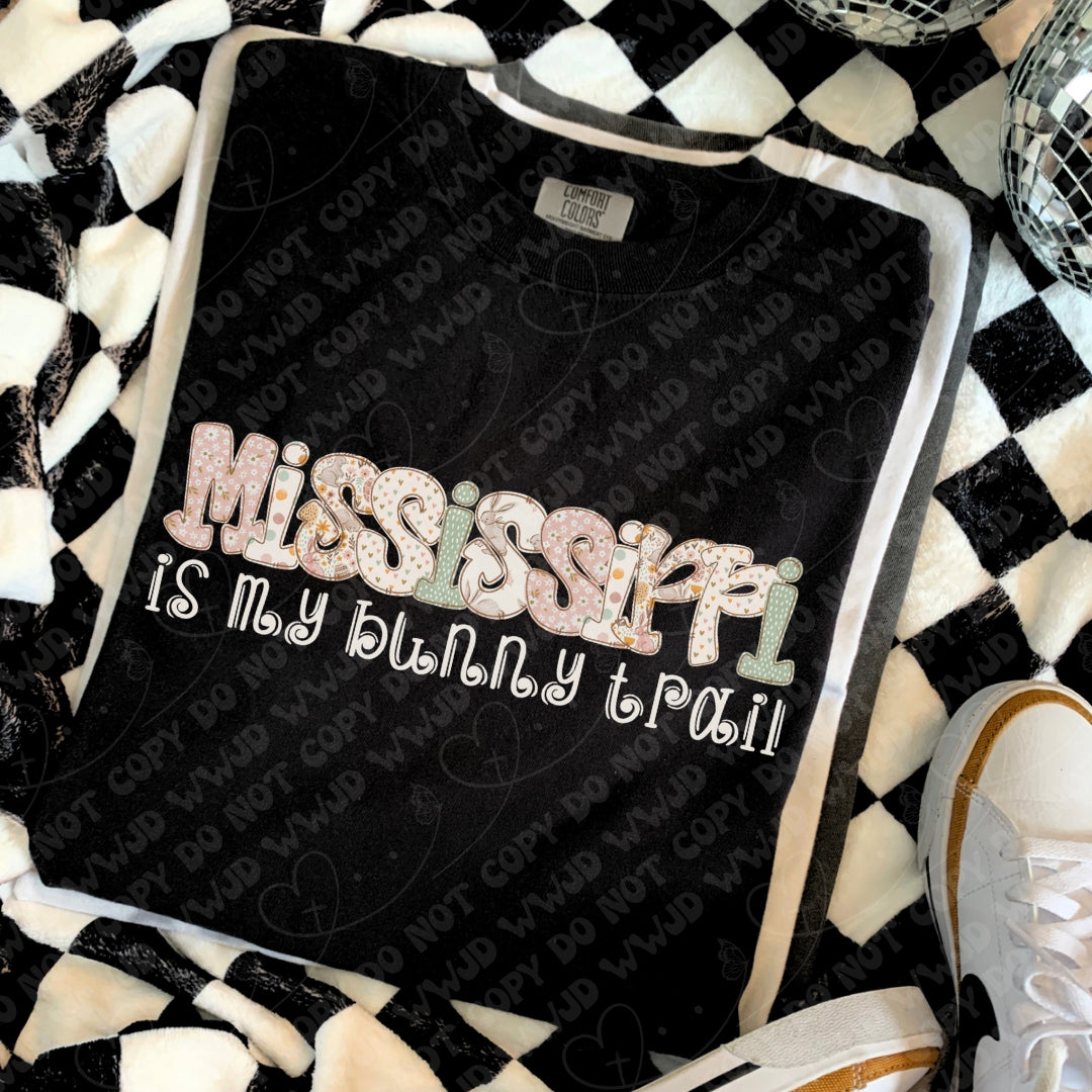 Mississippi is My Bunny Trail digital design