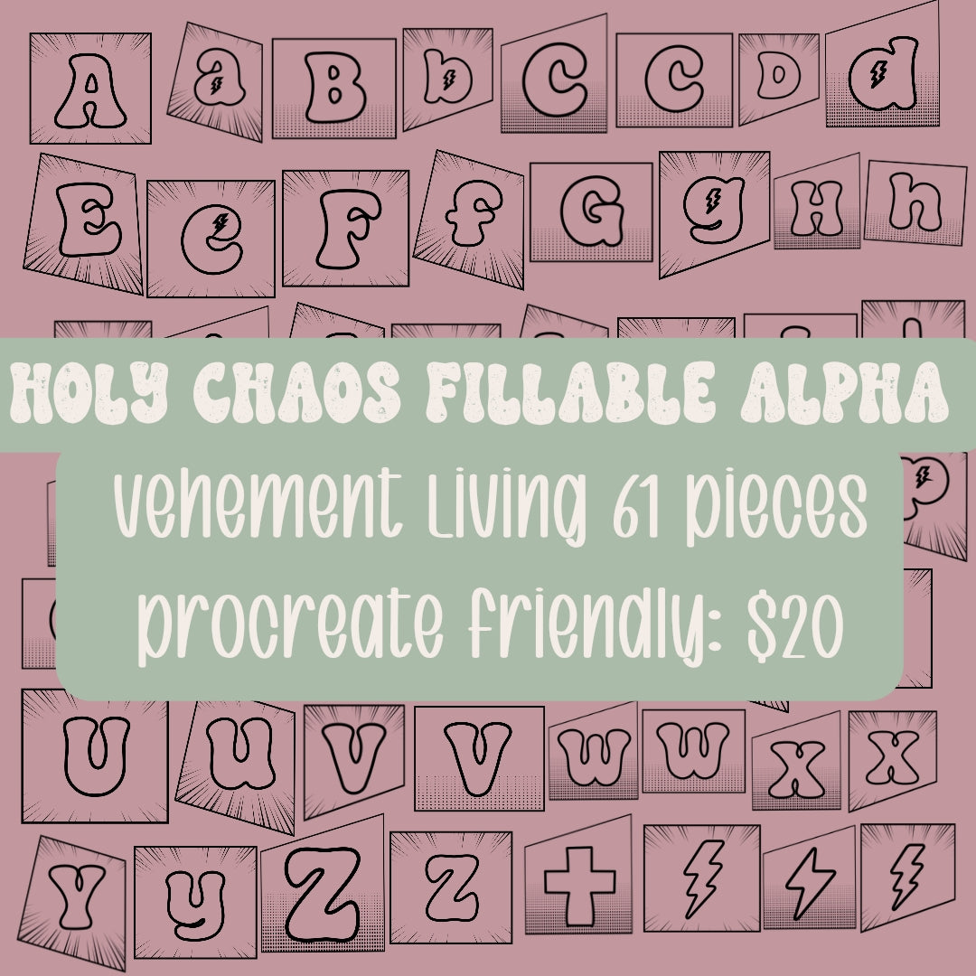 Holy Chaos Fillable Ransom