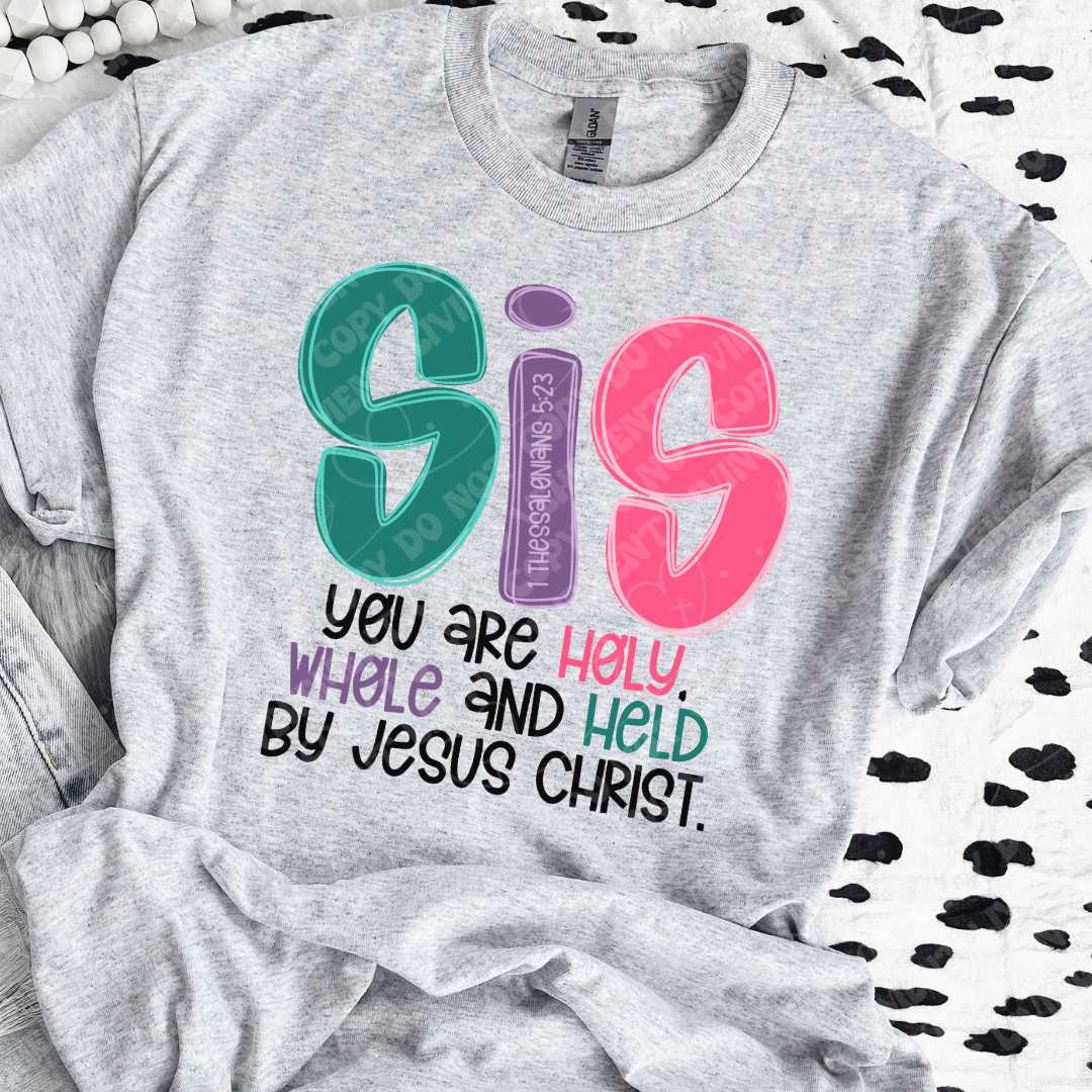 SIS Holy, Whole, and Held digital design