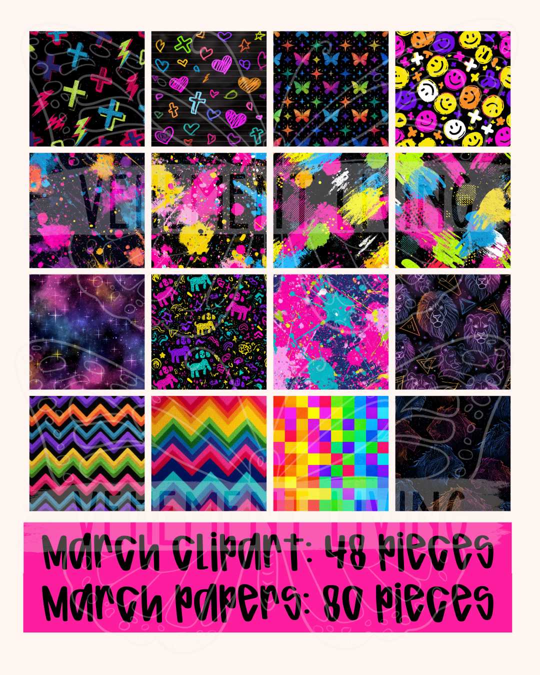March 2026 Clipart + Papers