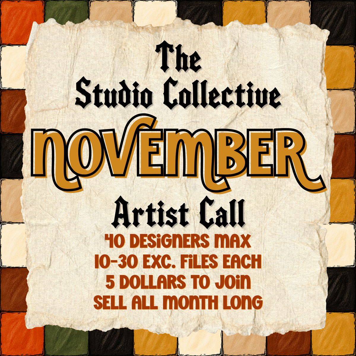 The Studio Collective | Studio Artist Membership (November)