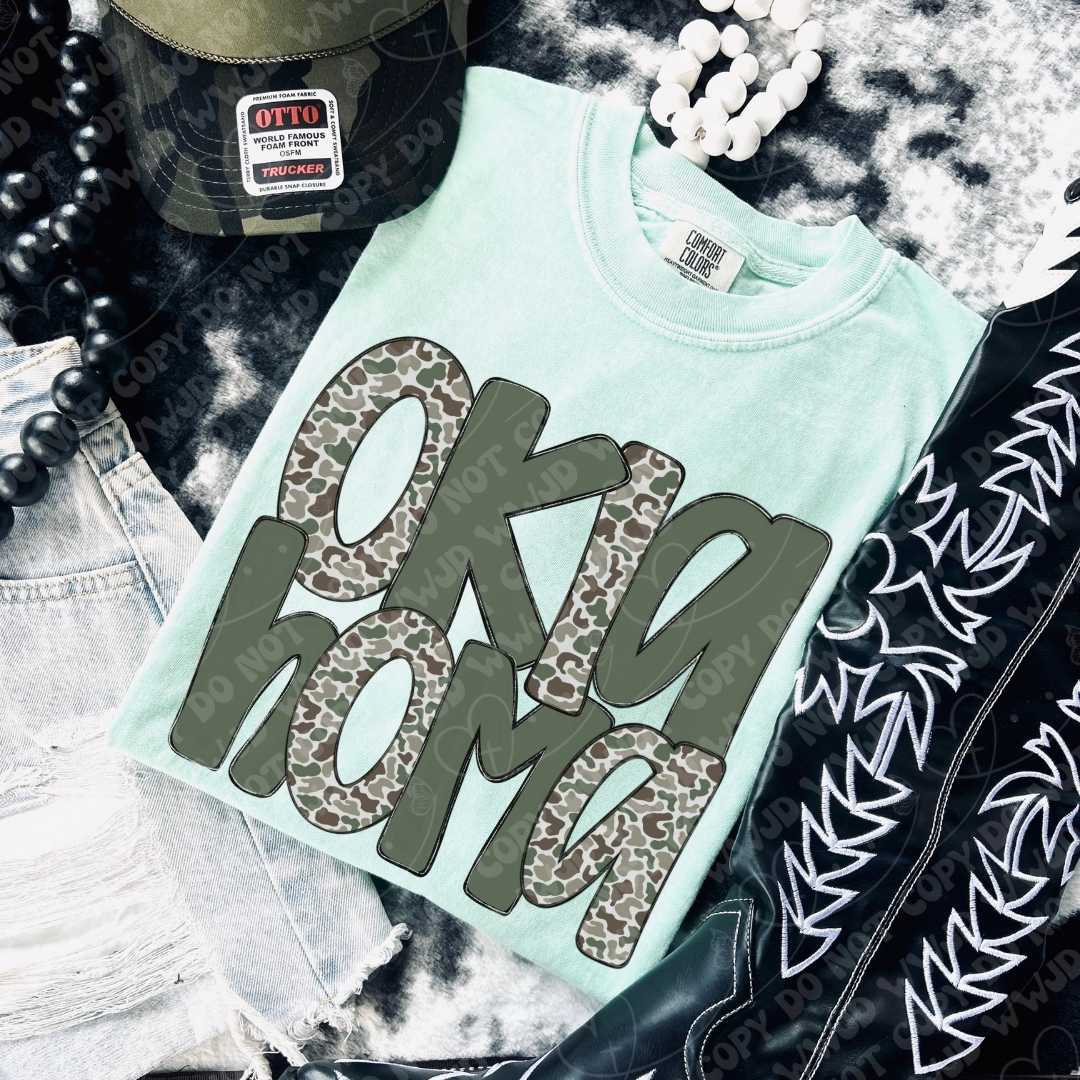 Oklahoma Camo Alpha digital design