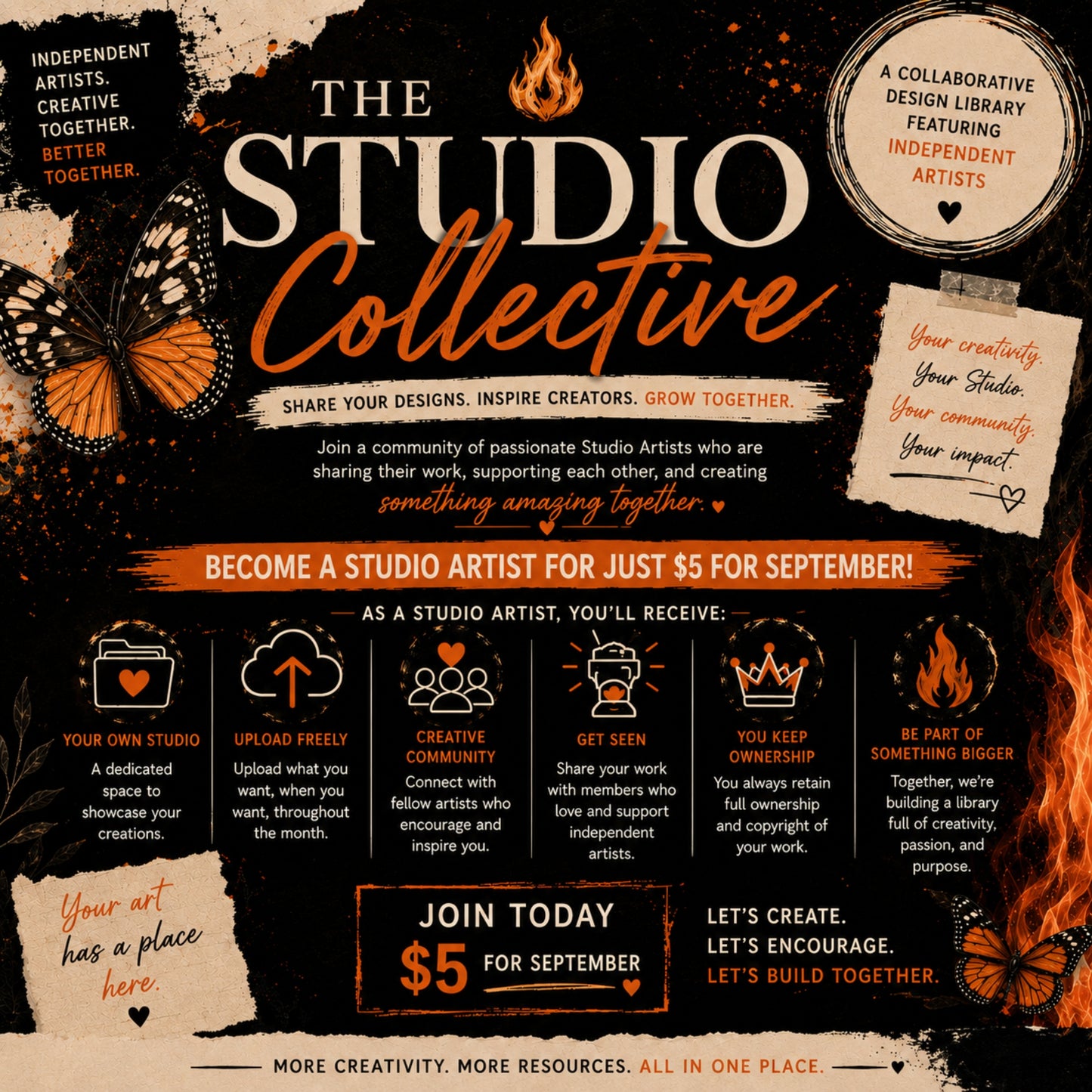 The Studio Collective | Studio Artist Membership (September)