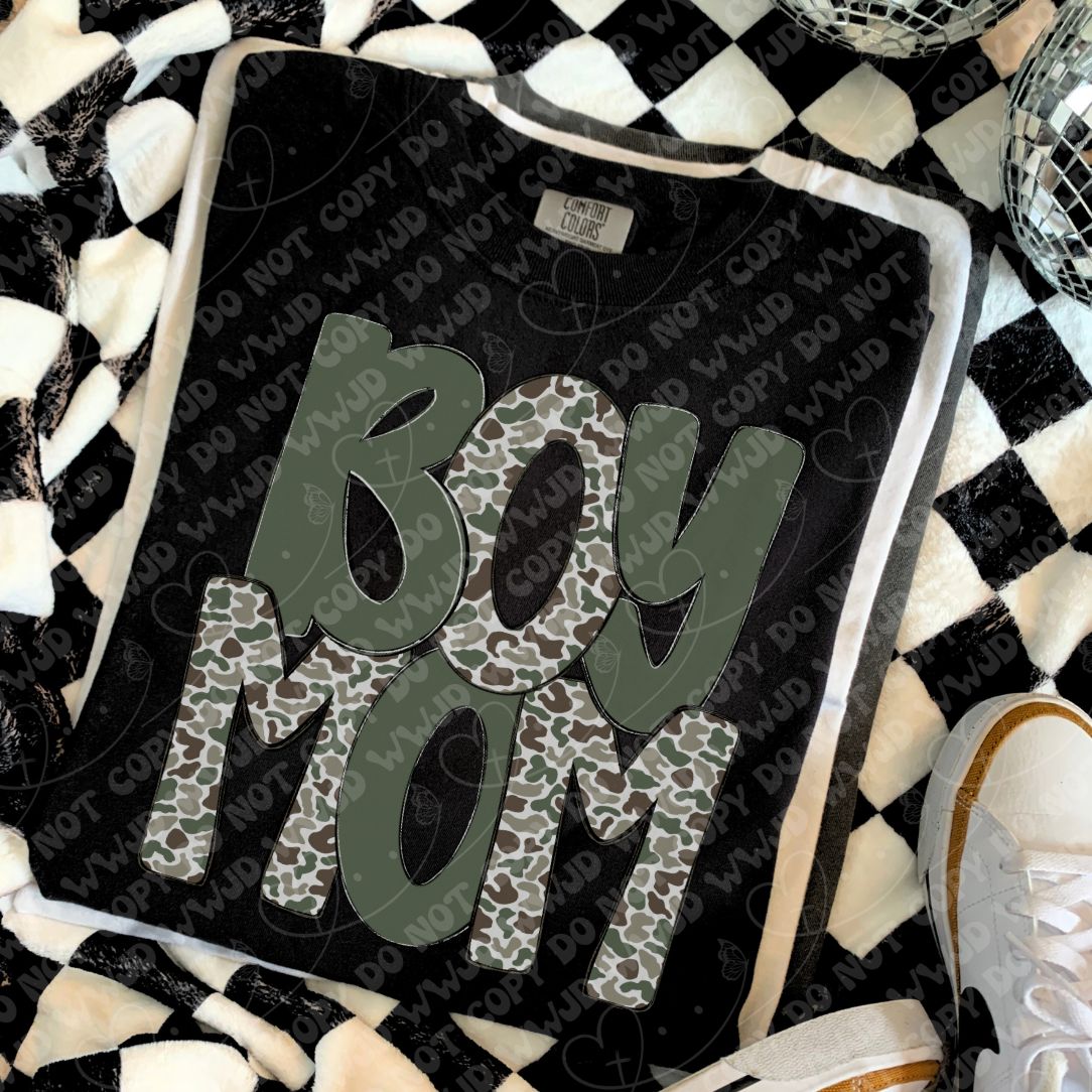 Boy Mom Camo digital design
