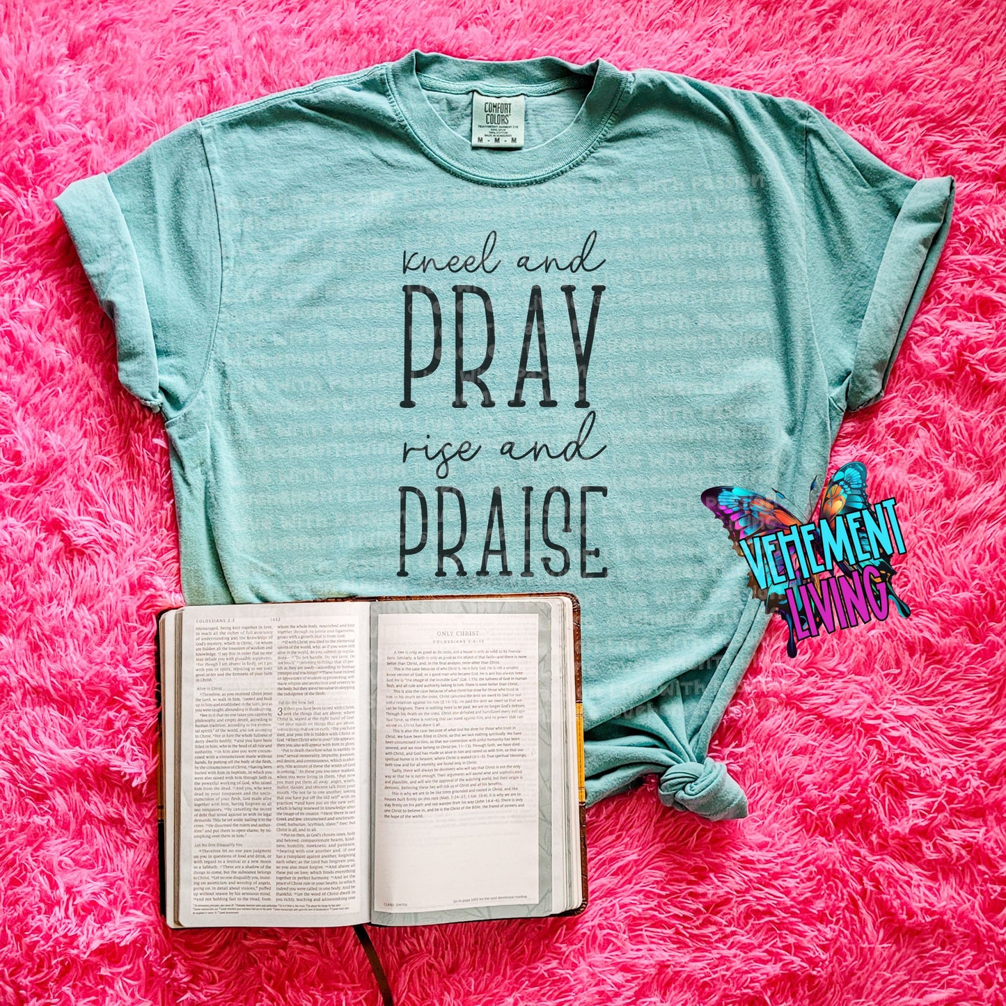 Comfort Color 1717 Light Green Mockup Bundle