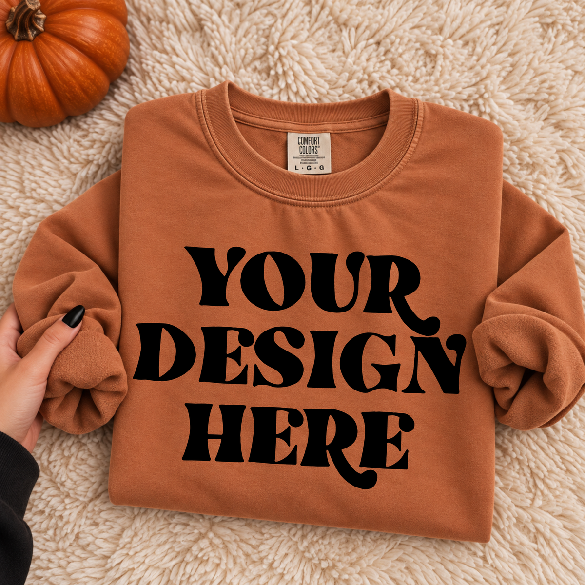 Comfort Color Yam Digital Blank Mockup | Styled Mockup Photography | Commercial Use