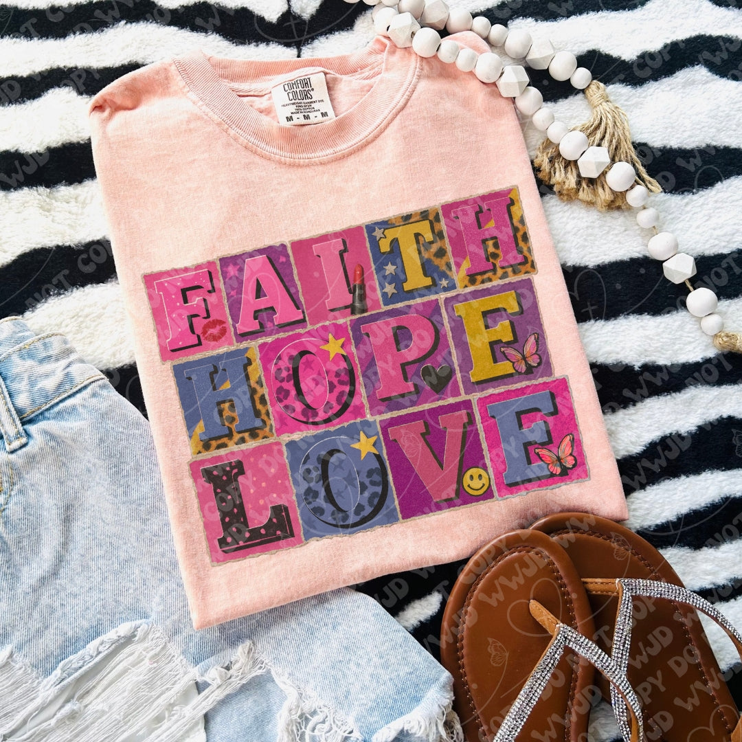 Faith Hope Love digital design