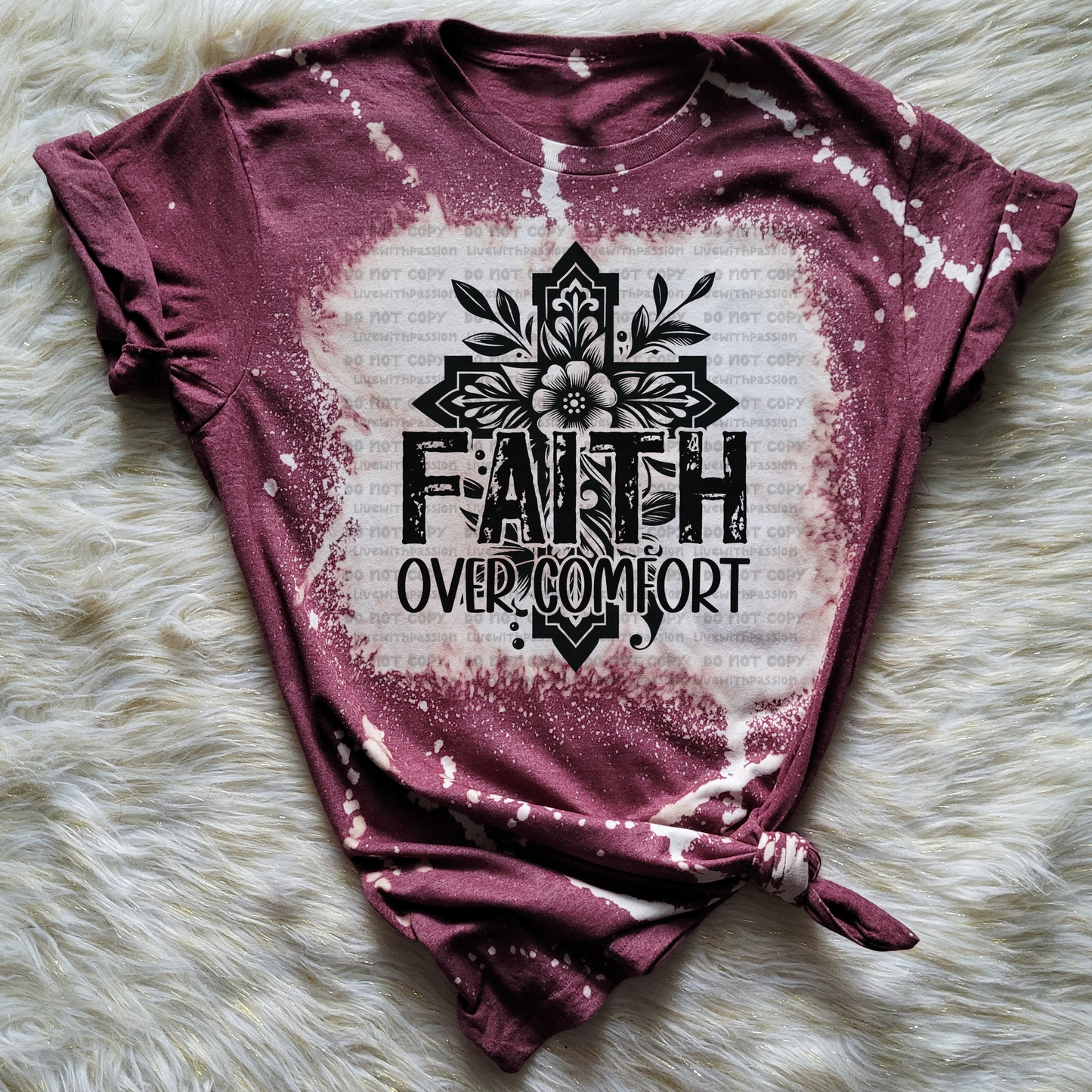Faith Over Comfort digital design