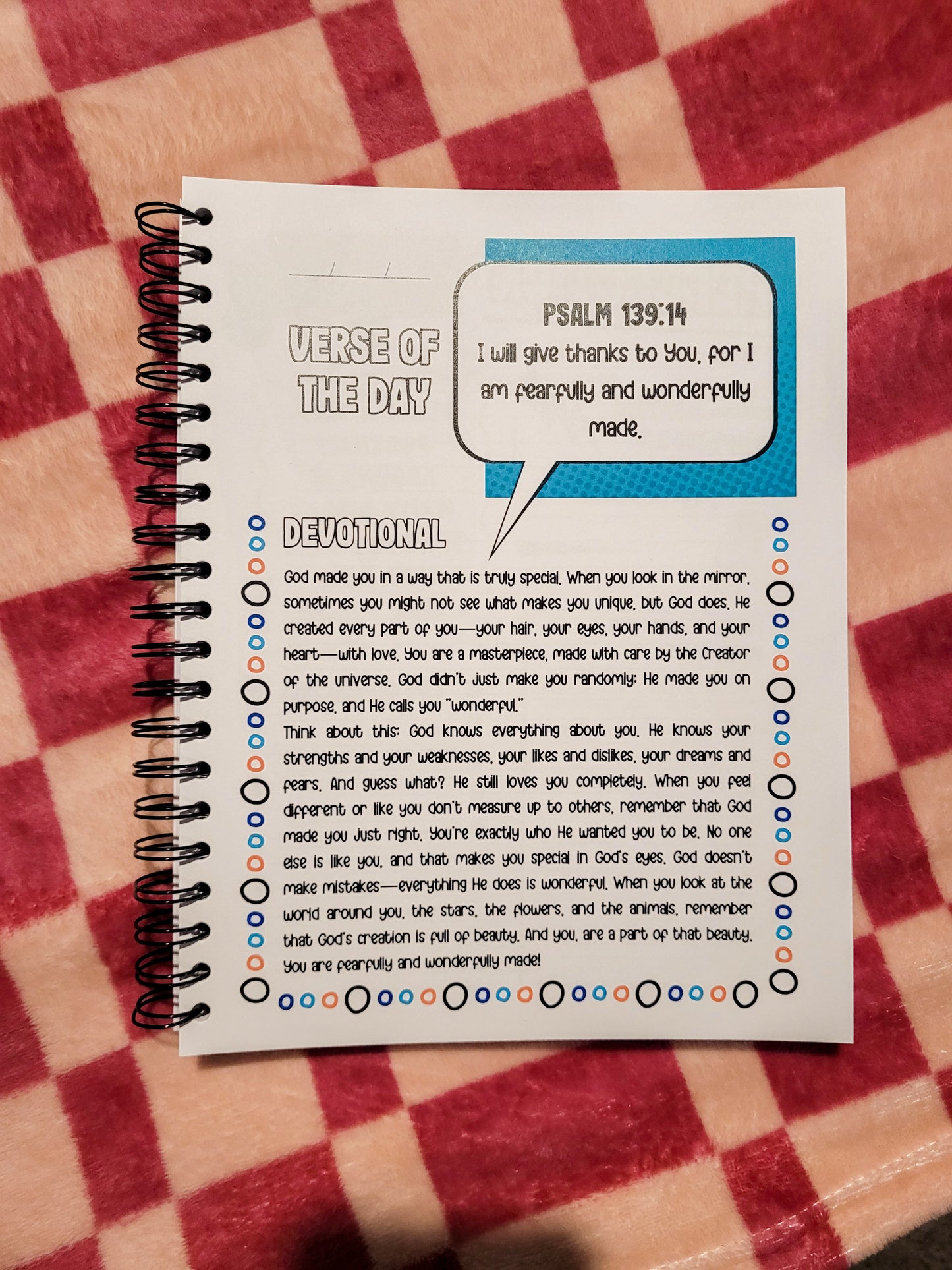 30 Day Devotional and Activity Kids Journal Blue