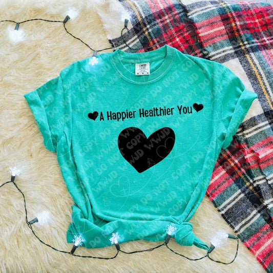 A Happier Healthier You digital design