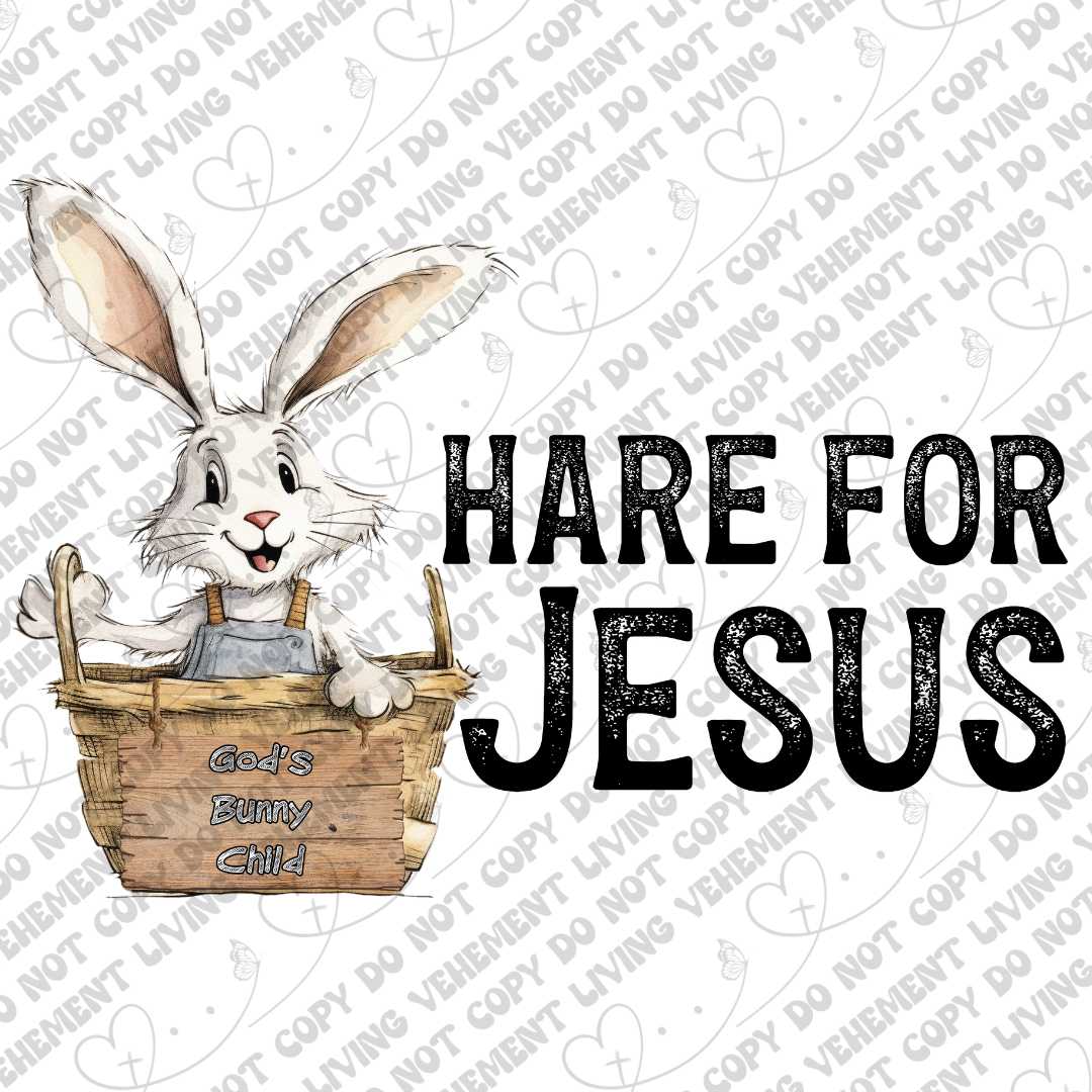 Hare for Jesus digital design