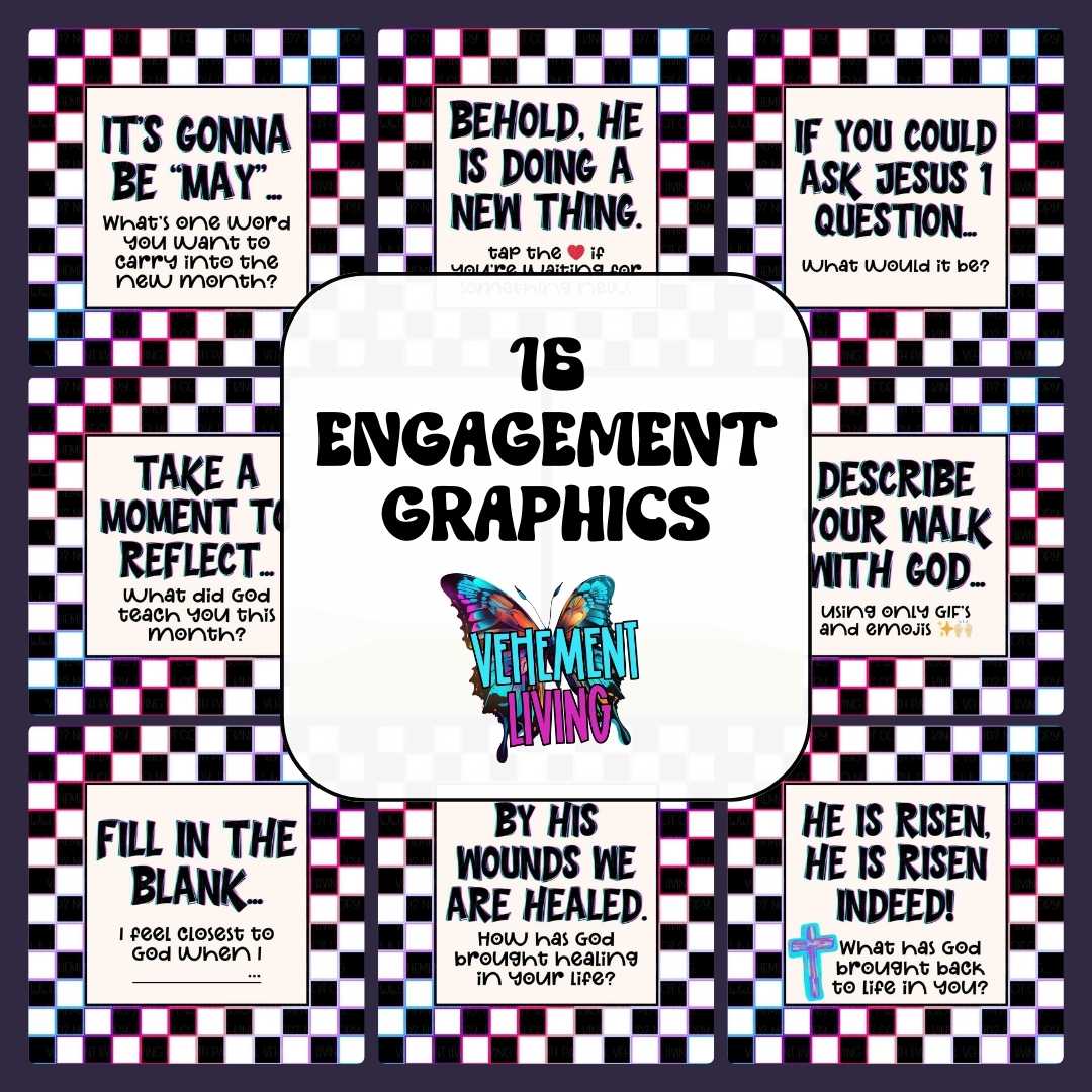 April Faith Engagement Graphics
