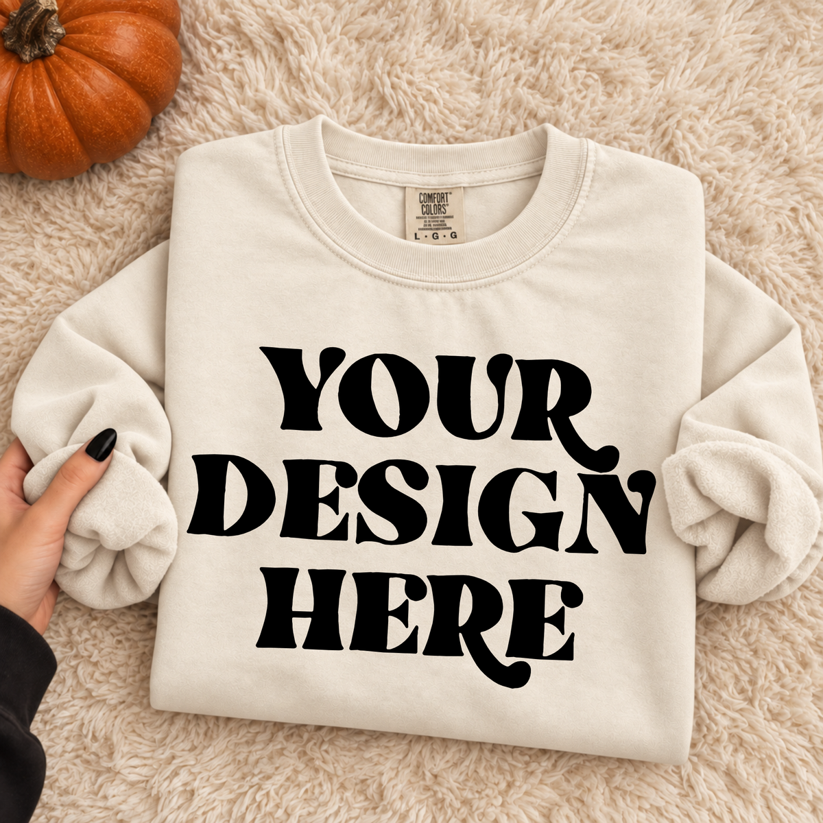 Comfort Color Ivory Digital Blank Mockup | Styled Mockup Photography | Commercial Use
