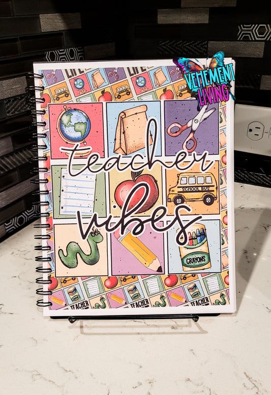 Colorful Teacher Vibes Planner