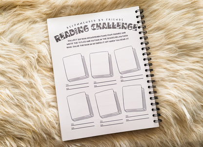 Kids Reading Log for Boys