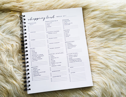 16 Week Meal Planning Journal