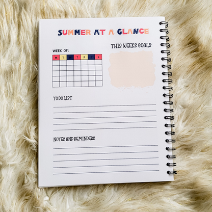 Summer Planner for Boys