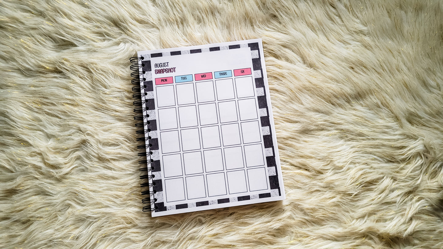 Checkered teacher vibes planner