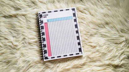 Checkered teacher vibes planner