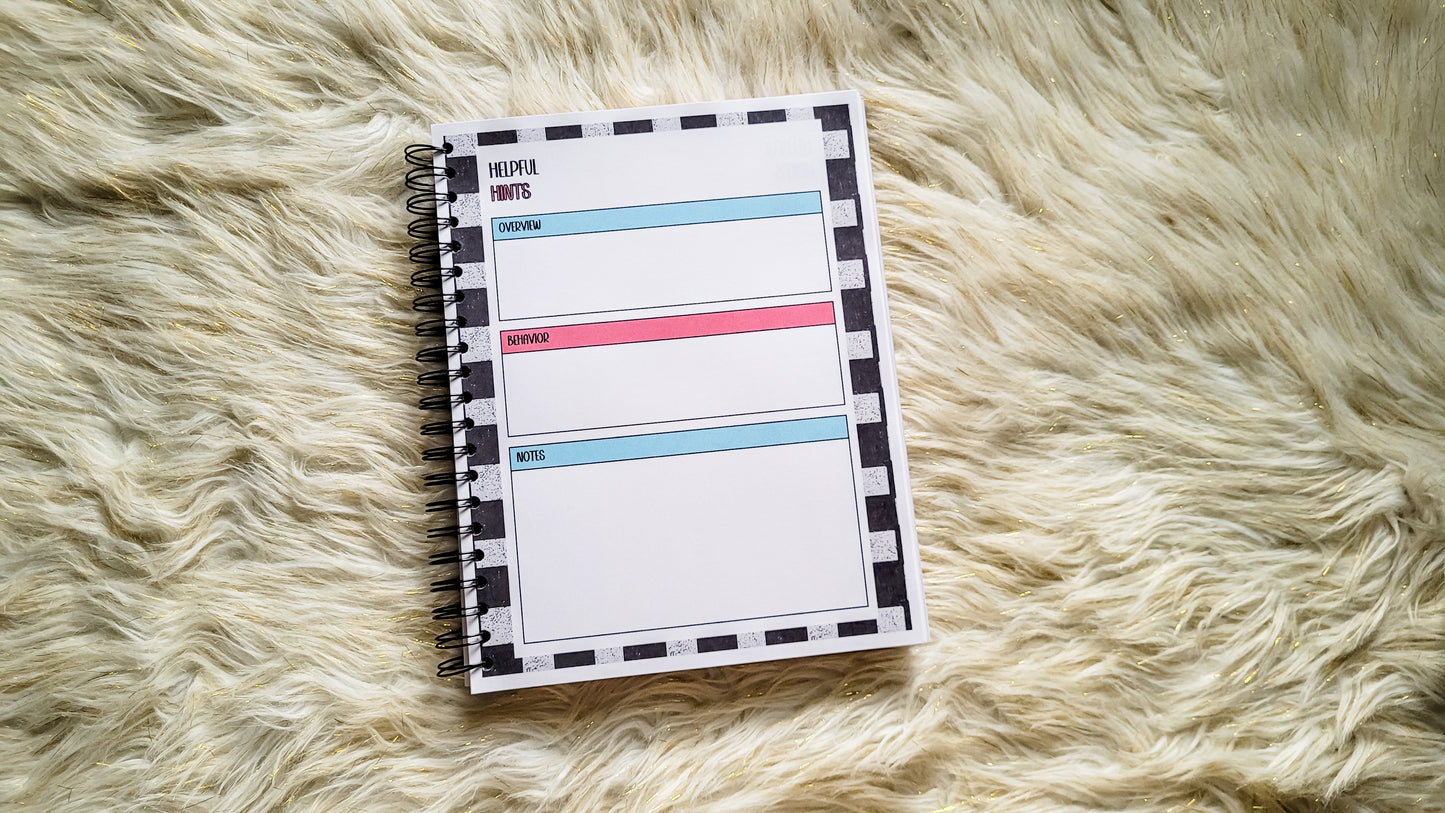 Checkered teacher vibes planner