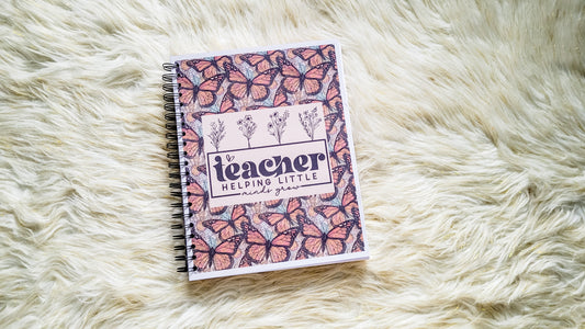 teacher helping little minds grow planner