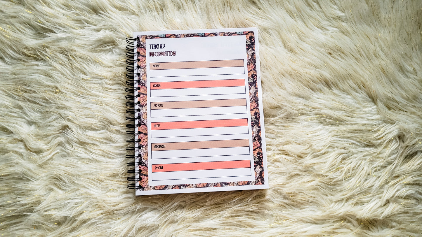 teacher helping little minds grow planner